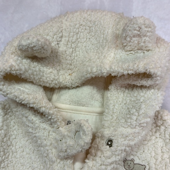 Baby B’gosh Hooded Sherpa Pram Suit Onesie 3 Months - Picture 5 of 7